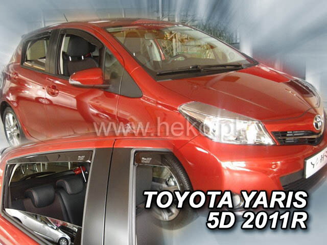 Deflektory Heko na okná auta Toyota Yaris 5dverí od 2011 4ks