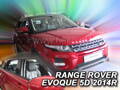 Deflektory - Land Rover Range Rover Evoque 2011-2019 (+zadné)